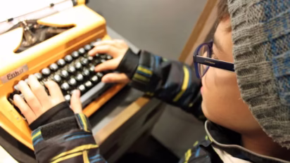 Typewriter in the DDR Museum in Berlin