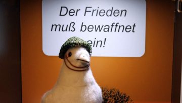 Peace dove in the DDR Museum in Berlin