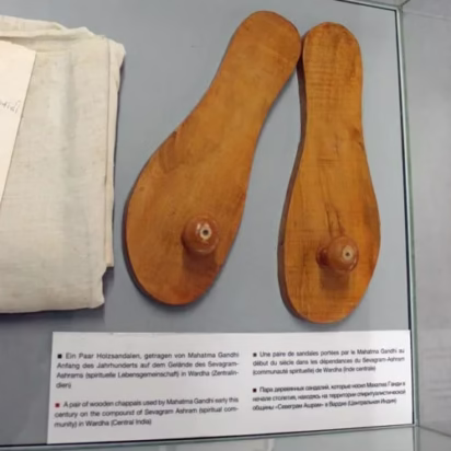 Gandhi's Sandals in the Mauermuseum Haus am Checkpoint Charlie 