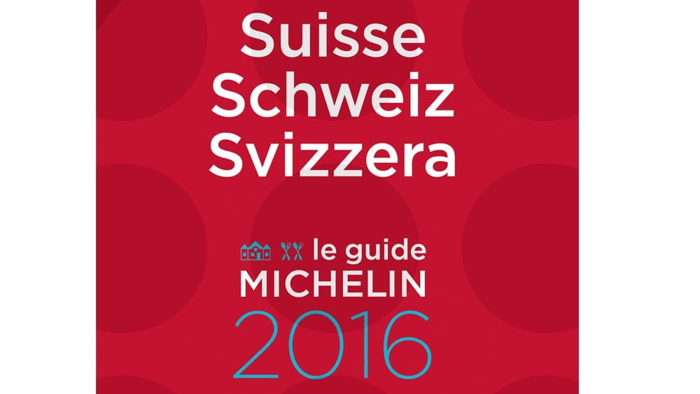 Michelin 2016 Switzerland (Schweiz / Suisse / Svizzera) Red Guide 