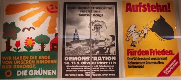 West German anti-nuclear protest posters