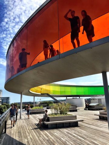 Rainbow panorama in Aarhus