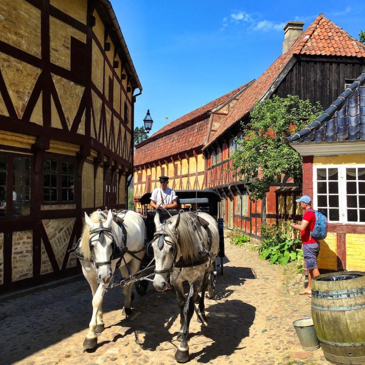 Horse-Drawn Carriage in Den Gamle By