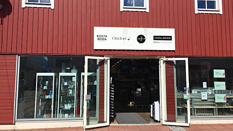 Kosta Boda at Hede Fashion Outlet in Sweden