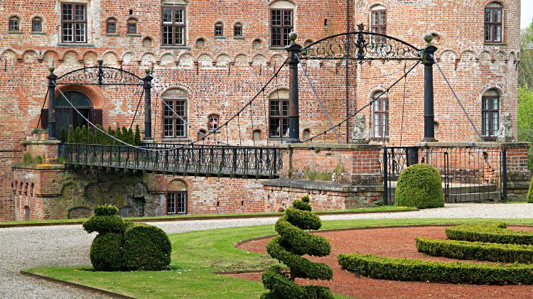 Egeskov Castle Drawbridge in Denmark