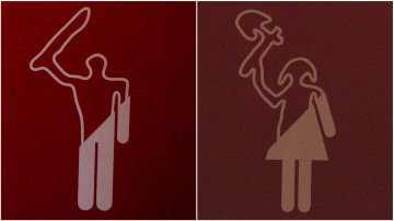 Swedish History Museum Toilet Signs