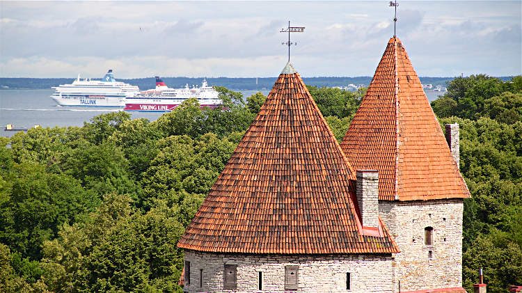 Tallink and Viking Ferries in Tallinn