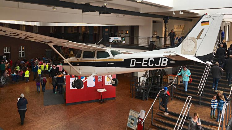 Cessna of Matthias Rust in the German Technology Museum Berlin