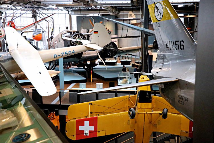 Planes in the German Technology Museum Berlin