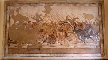 Alexander the Great Mosaic in the National Museum of Archaeology in Naples