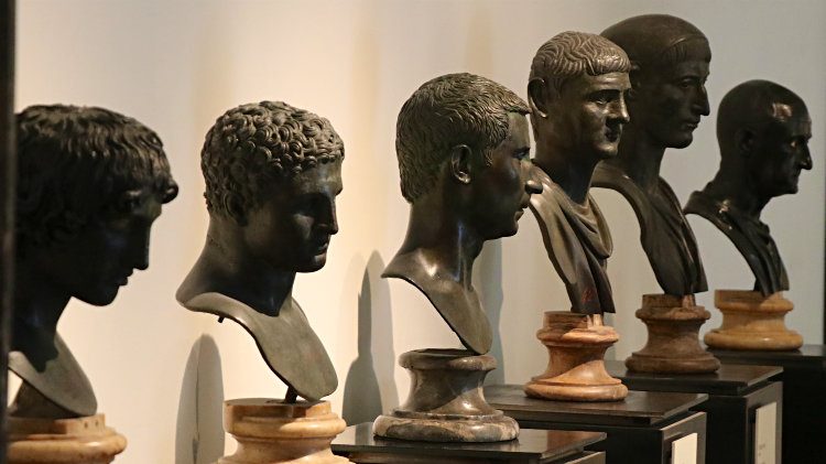 Bronze Heads in the National Museum of Archaeology in Naples