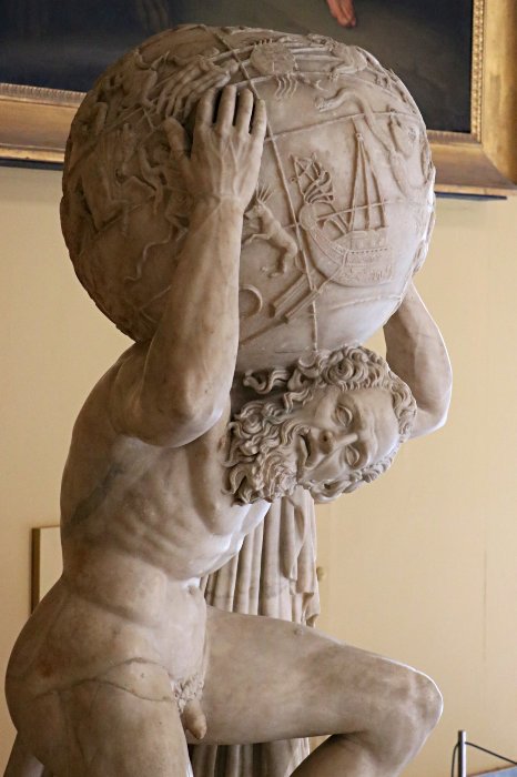 Farnese Atlas in the National Museum of Archaeology in Naples