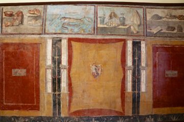 Frescoes in the National Museum of Archaeology in Naples