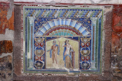 Mosaic in Herculaneum Save with the Campania Arte Card on public transportation and sightseeing in the Naples region (Campania) including skip-the-line admission to Pompeii, Herculaneum, Paestum, and major museums.