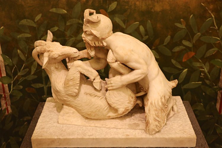 Pan and the Goat in the National Museum of Archaeology in Naples