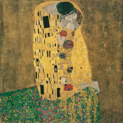 Gustav Klimt’s The Kiss (1908-09)