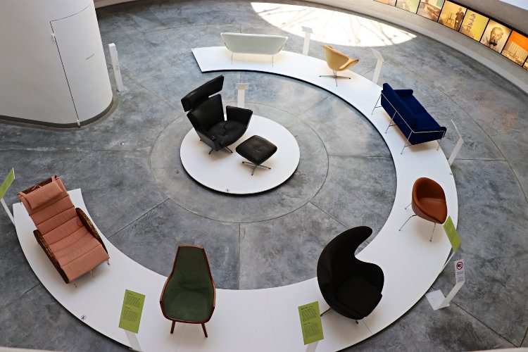 Arne Jacobsen Chairs in the Trapholt Museum