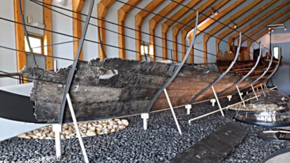 Bluetooths Boat in the Hedeby Viking Museum 1349