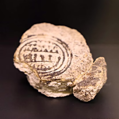 Fake Money Mold in the Hedeby Viking Museum