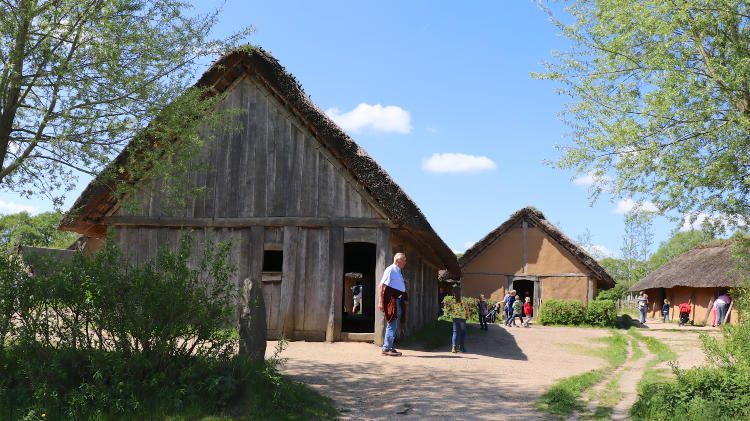 Viking Houses at the Hedeby Viking Museum