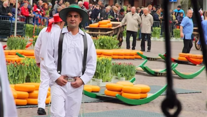 Cheese Carrier at the Alkmaar Cheese Market