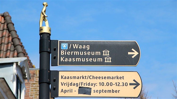 Kaasmarkt Sign in Alkmaar
