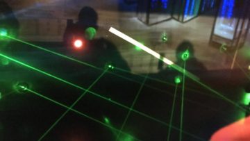 Laser Maze in the German Spy Museum