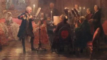 Menzel's Flute Concert of Frederick the Great in Sanssouci