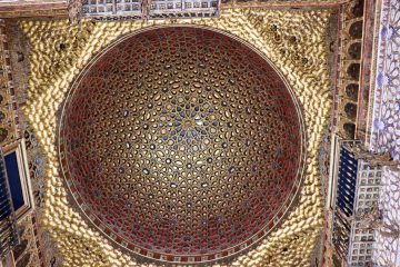 Half-Orange Cupola of the Hall of the Ambassadors in the Real Alcazar in Sevilla