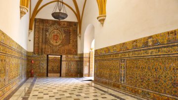 Tiles in the Gothic Palace in Seville