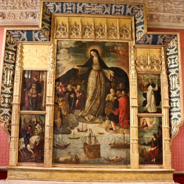 Virgin of the Navigators painted 1531-36 by Alejo Fernandez