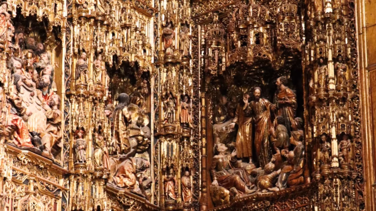 High Altar in Seville Cathedral Detail