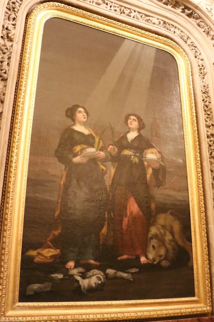 Goya's Saints Justa and Rufina in Seville Cathedral