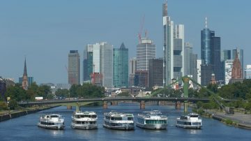 Primus Line Main River Cruise Boats in Frankfurt © Primus Linie