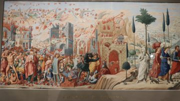 Painting of the Burning of Sodom in the SInopie Museum