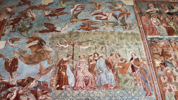 Detail from the Triumph of Death Fresco in the Camposanto in Pisa