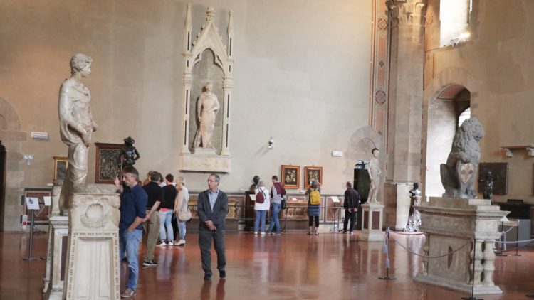 Donatello Room in the Bargello - top Renaissance sculptures in the Bargello Museum of Sculptures in Florence
