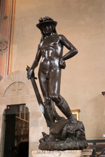 Donatello's Bronze David (1440) in the Bargello
