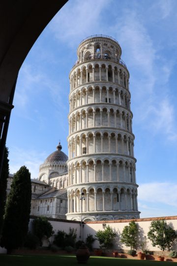 Leaning Tower of Pisa Seen from the Museum