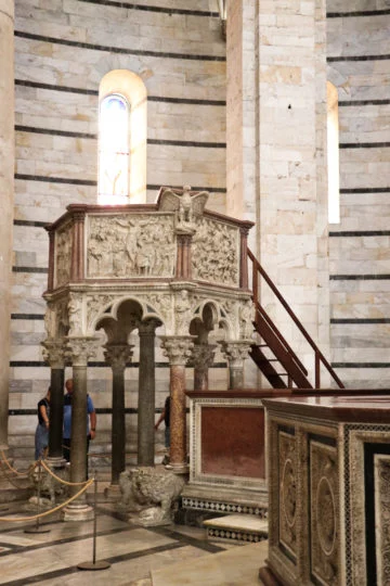 Niccola Pisano Pulpit in Pisa's Baptistery