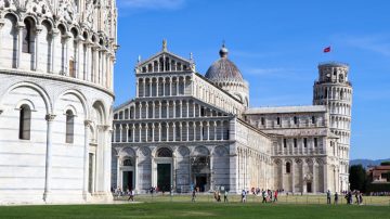 Pisa Baptistery Cathedral and Leaning Tower