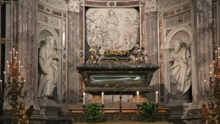 The remains of St Rainerius in Pisa