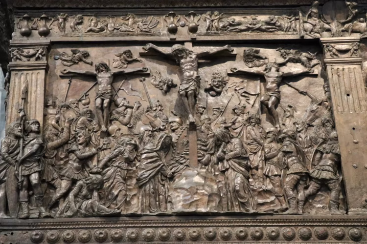 Crucifixion on the Passion Pulpit in San Lorenzo