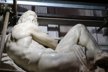 Day by Michelangelo in the Medici Chapels in Florence