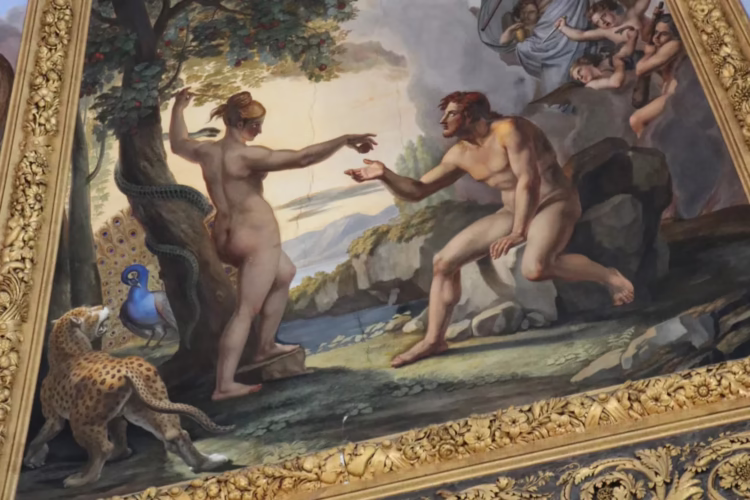 Garden of Eden Detail of the Ceiling Painting of the Chapel of the Princes