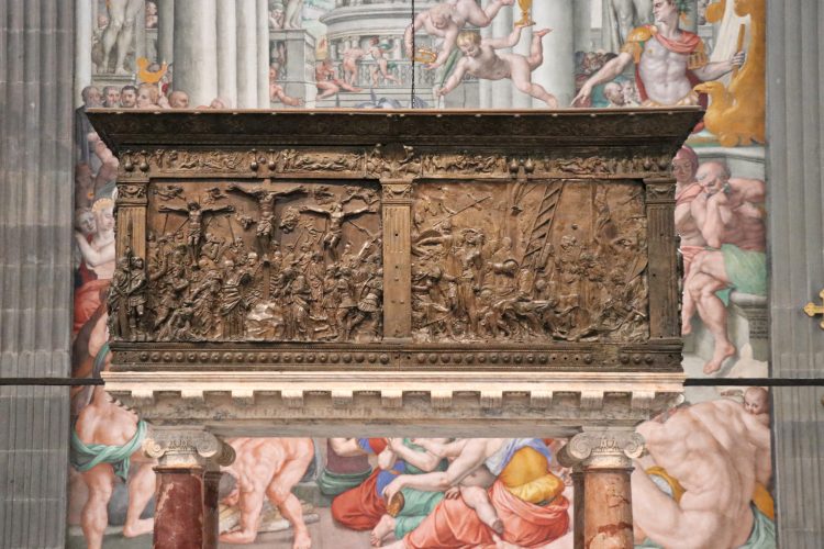 Donatello's Passion Pulpit in San Lorenzo in FLorence