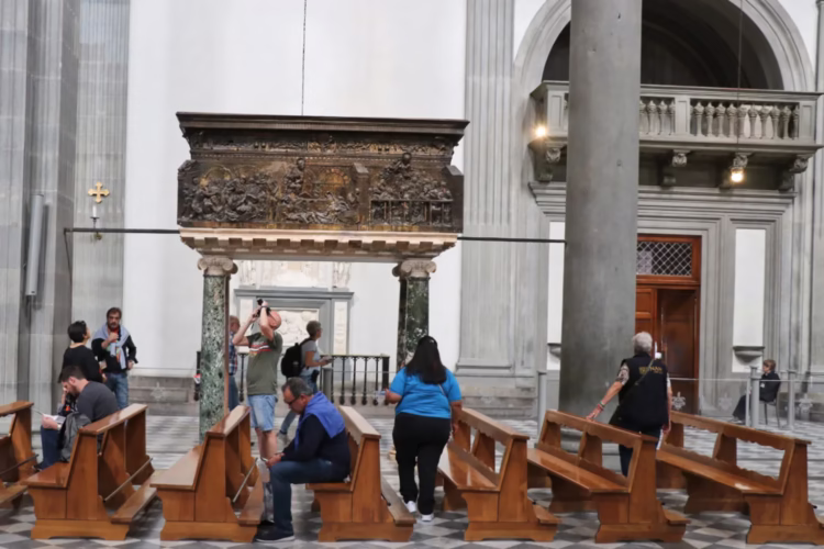 Donatello's Resurrection Pulpit in San Lorenzo in Florence