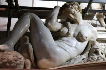 Night by Michelangelo in the Medici Chapels in Florence