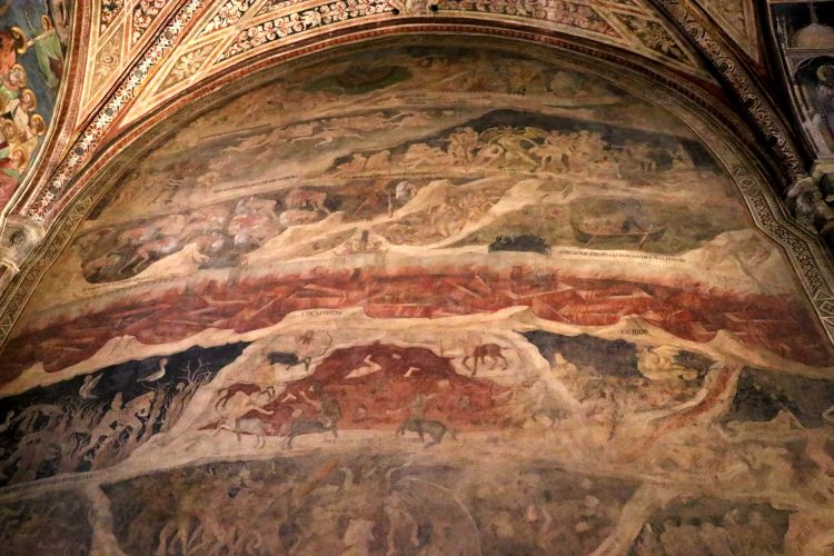 frescoes in the Cappella Strozzi di Mantova