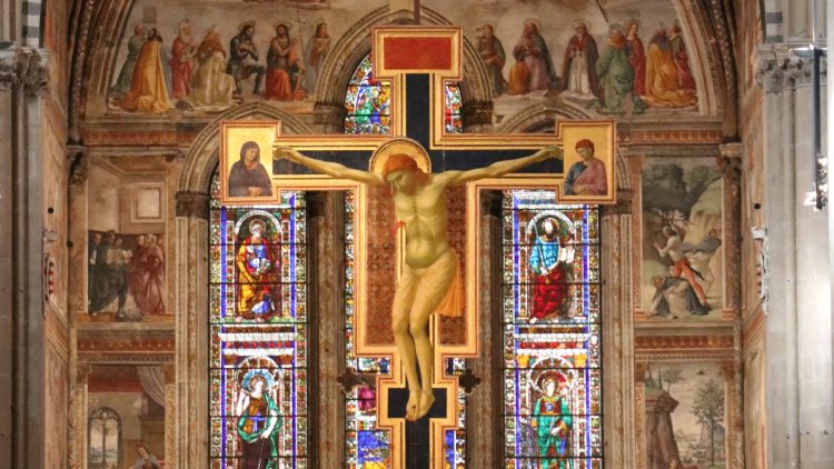 Giotto Crucifix in Santa Maria Novella in Florence